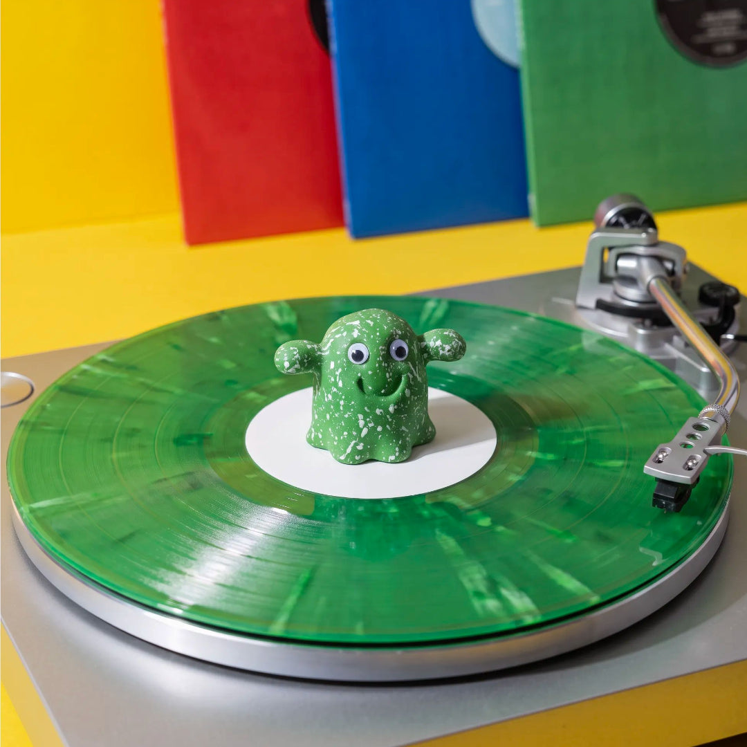 Green splatter Vinyl Ghost collectible figure for record players