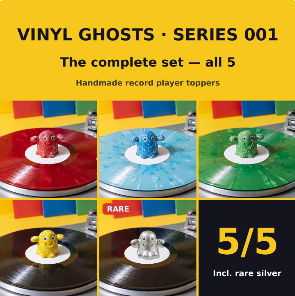 Limited edition Vinyl Ghosts collector’s set for vinyl record lovers